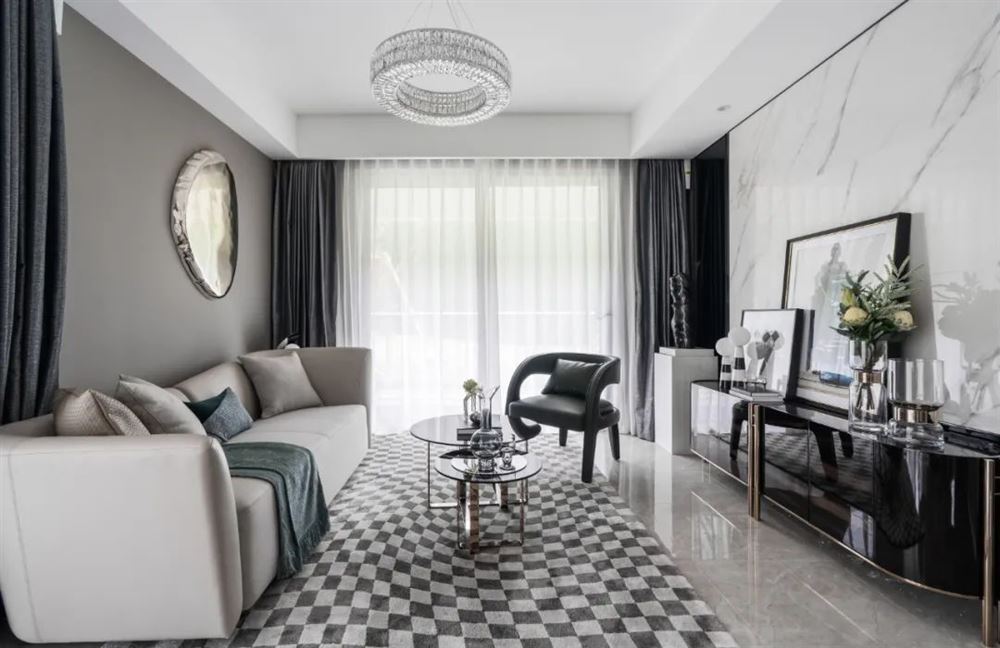 江門市保利大都會現代簡約風格三居室裝修案例