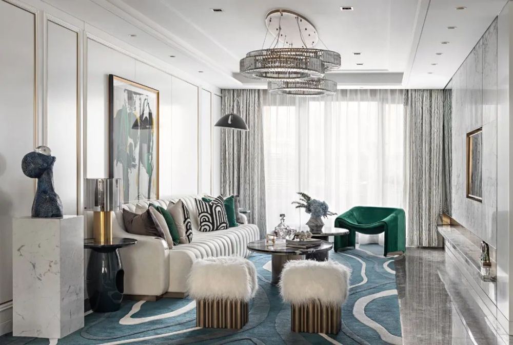 楚雄彝族自治州天泰御園輕奢風格別墅裝修案例