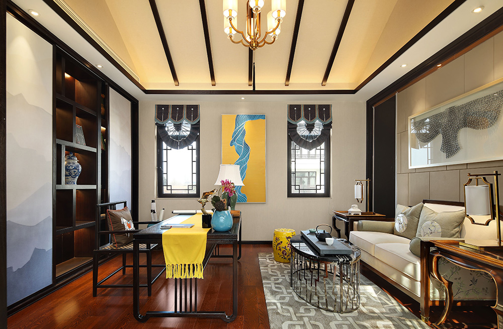 新中式風(fēng)格別墅裝修設(shè)計(jì)效果圖-碧桂園海景苑別墅568平米-別墅裝修設(shè)計(jì)書房 新中式風(fēng)格別墅裝修設(shè)計(jì)效果圖-碧桂園海景苑別墅568平米-別墅裝修設(shè)計(jì)書房