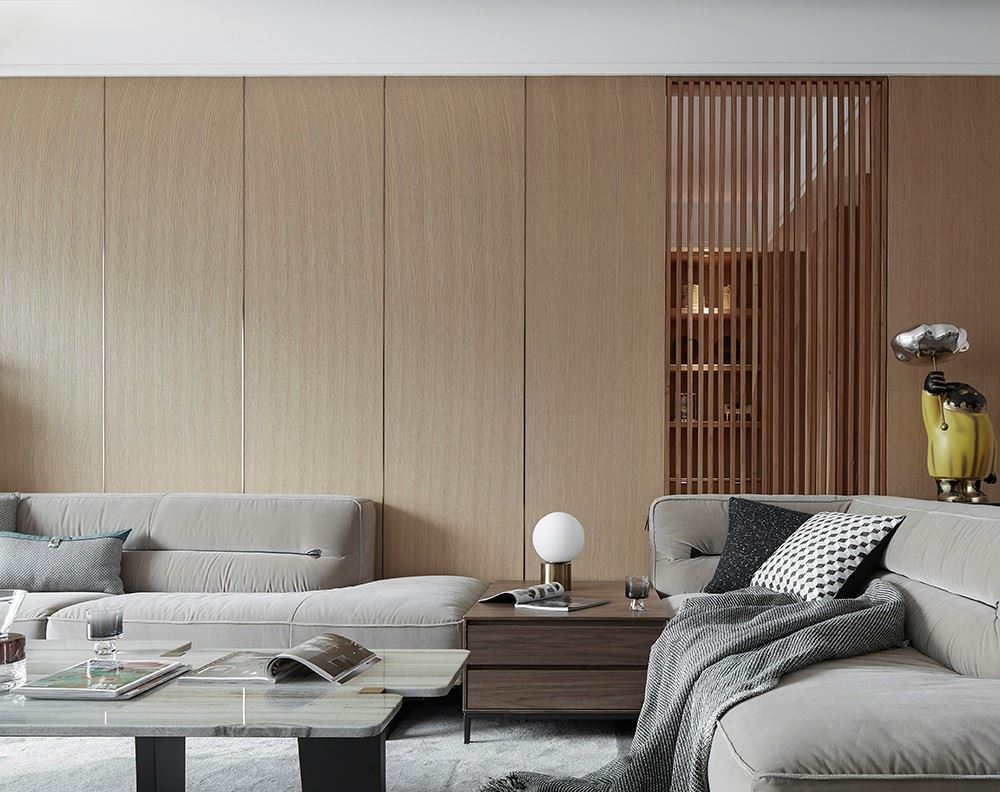 佛山市招商樾園現代簡約風格三居室裝修案例