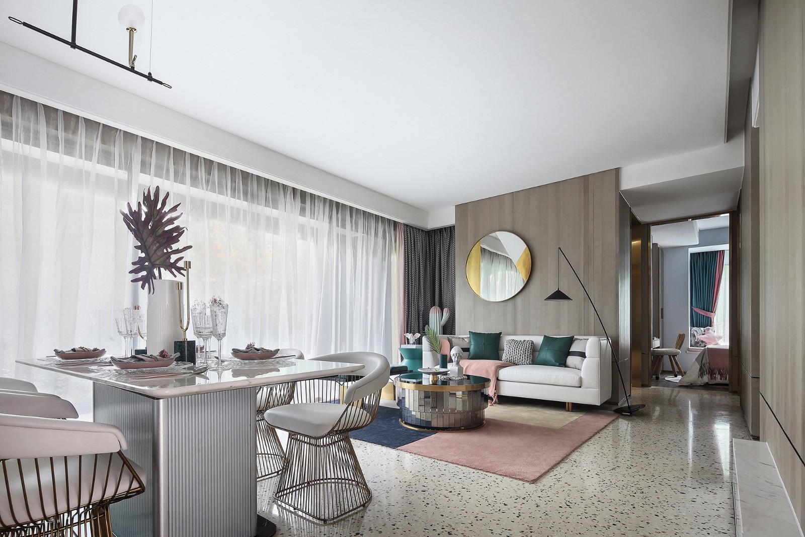 現代北歐風格室內設計家裝案例-客餐廳 現代北歐風格室內設計家裝案例-客餐廳