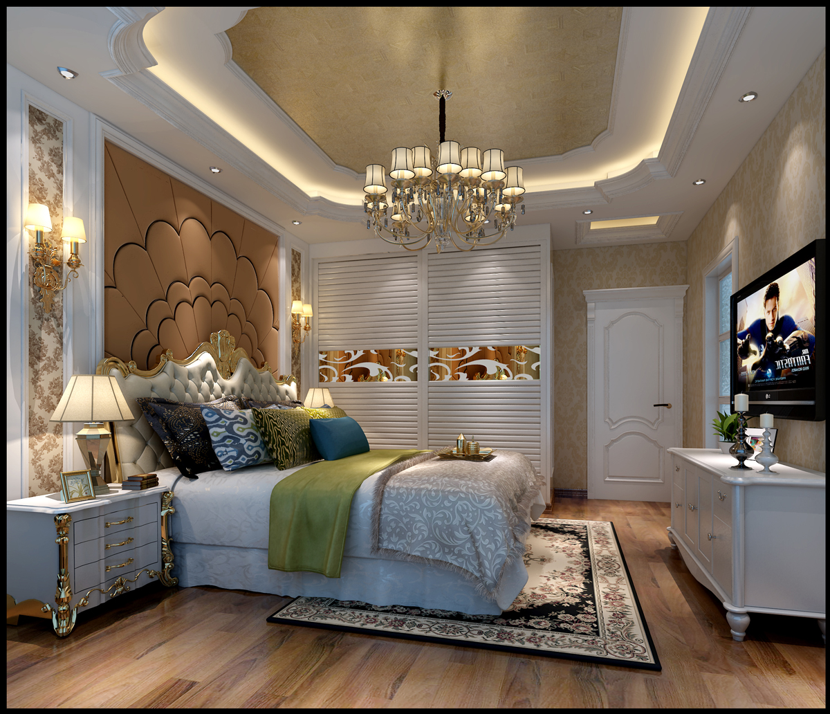 佛山市翡翠西江歐式風格三居室裝修案例