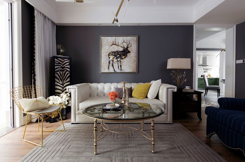 昭通市九天慧都歐式風格三居室裝修案例