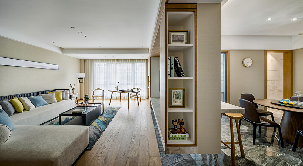 現代簡約風格室內裝修設計效果圖-保利碧桂園悅公館三居176平米-室內裝修設計電視墻 現代簡約風格室內裝修設計效果圖-保利碧桂園悅公館三居176平米-室內裝修設計電視墻