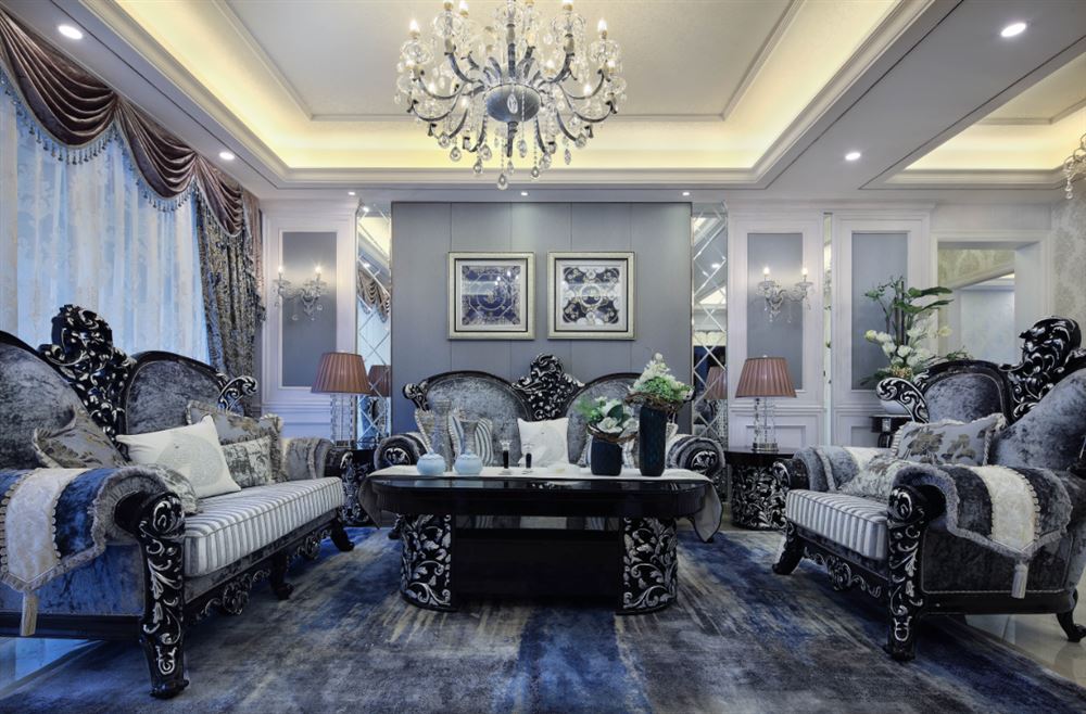 汕頭市江南梅灣輕奢風(fēng)格三居室裝修案例