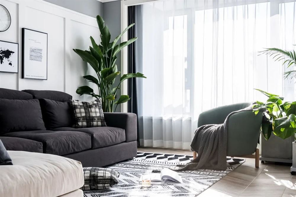 廣州市恒創恒福花園北歐風格三居室裝修案例