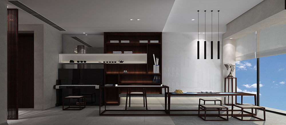 新中式風(fēng)格室內(nèi)裝修設(shè)計(jì)效果圖-雅頌流花君庭平層-室內(nèi)多功能房裝修設(shè)計(jì) 新中式風(fēng)格室內(nèi)裝修設(shè)計(jì)效果圖-雅頌流花君庭平層-室內(nèi)多功能房裝修設(shè)計(jì)