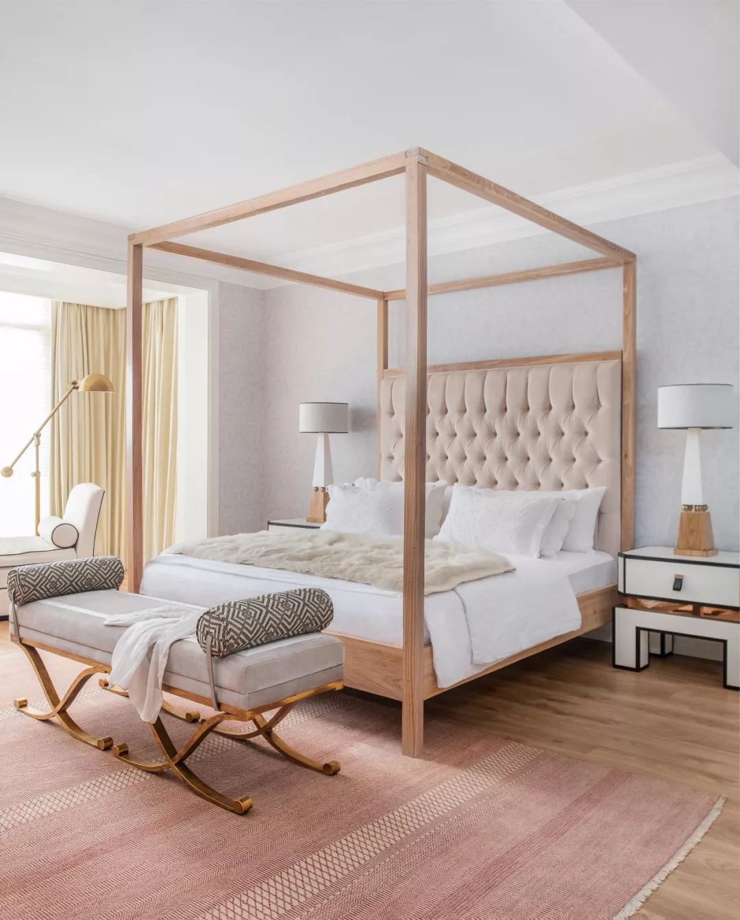 法式輕奢風(fēng)格{家裝設(shè)計別墅裝修效果圖-臥室 法式輕奢風(fēng)格{家裝設(shè)計別墅裝修效果圖-臥室