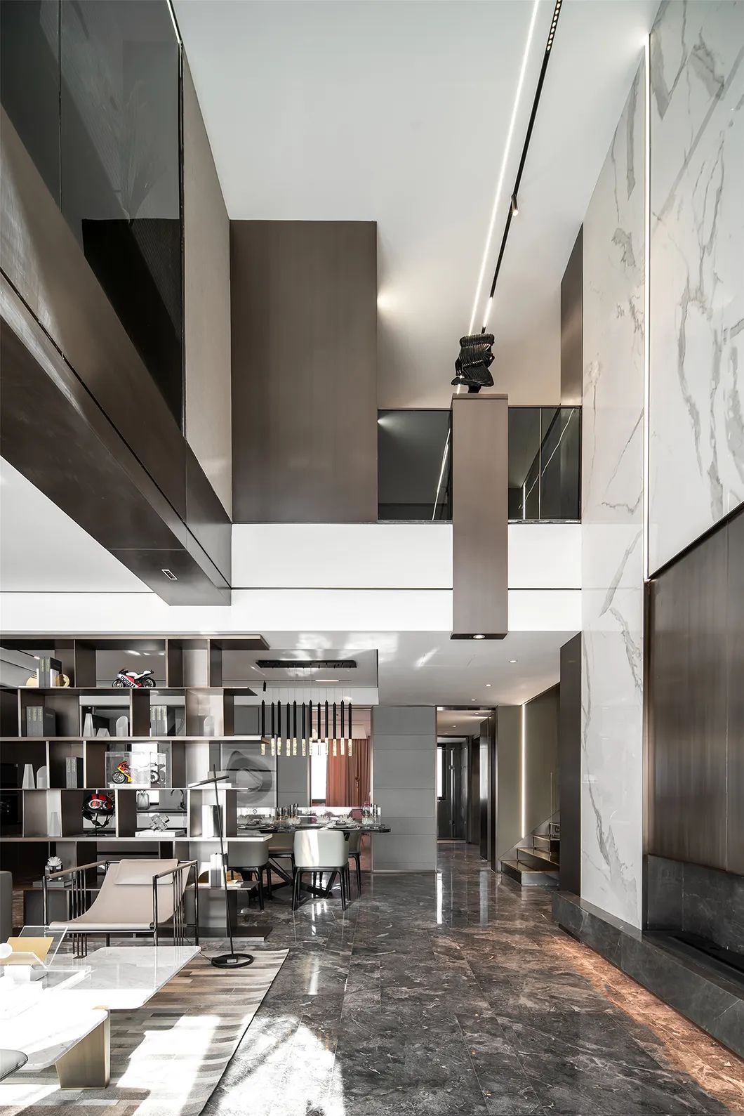 現代輕奢風格別墅室內設計家裝案例-客廳 現代輕奢風格別墅室內設計家裝案例-客廳