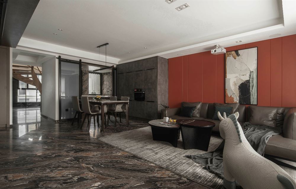 佛山市綠城桂語映月現代簡約風格三居室裝修案例