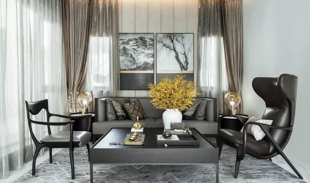 新中式風格家裝設計室內裝修效果圖-沙發茶幾 新中式風格家裝設計室內裝修效果圖-沙發茶幾