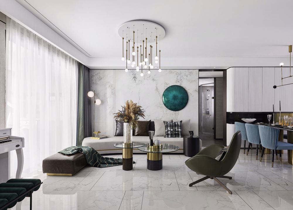 江門市文昌花園歐式風格四居室裝修案例