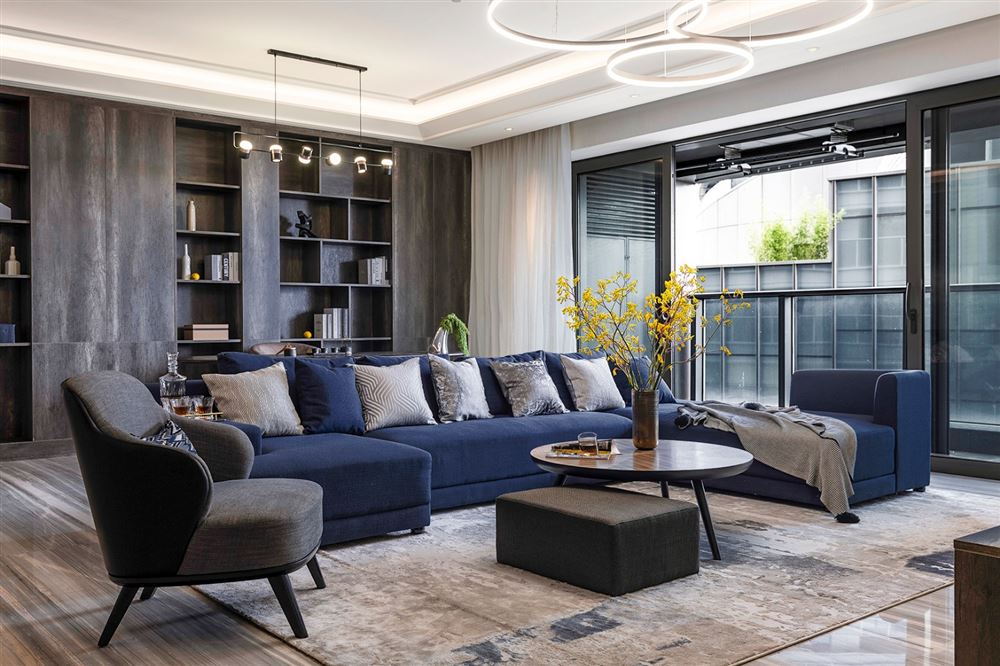 佛山市招商樾園現代簡約風格三居室裝修案例