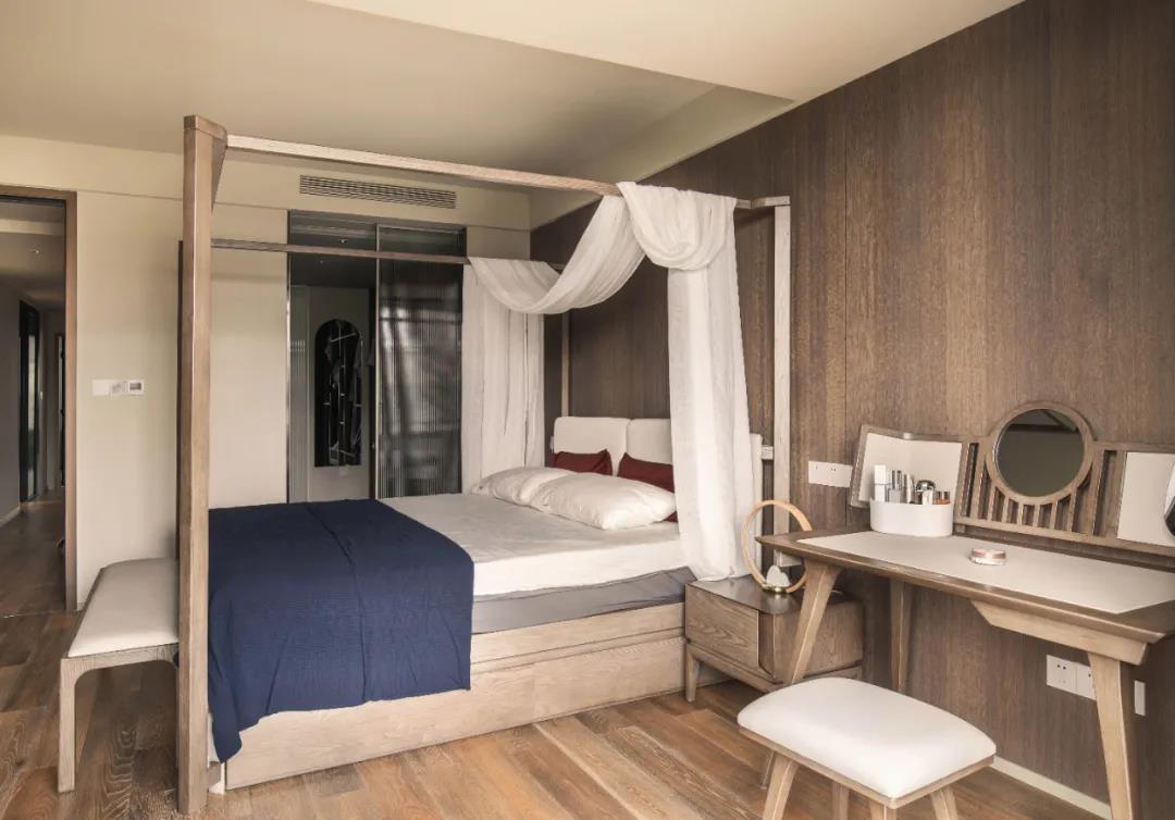 現代北歐風格室內家裝案例效果圖-主臥