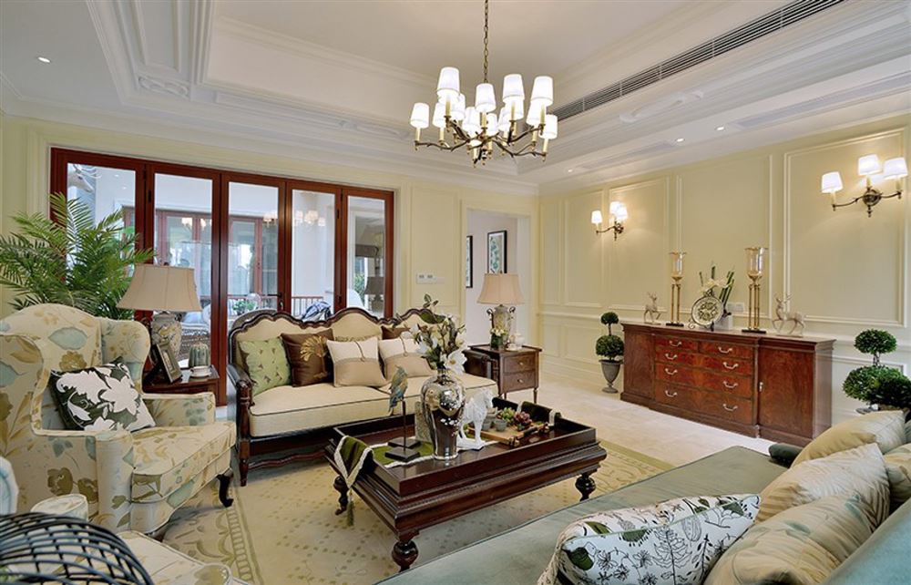 汕頭市云熙花園美式風格三居室裝修案例