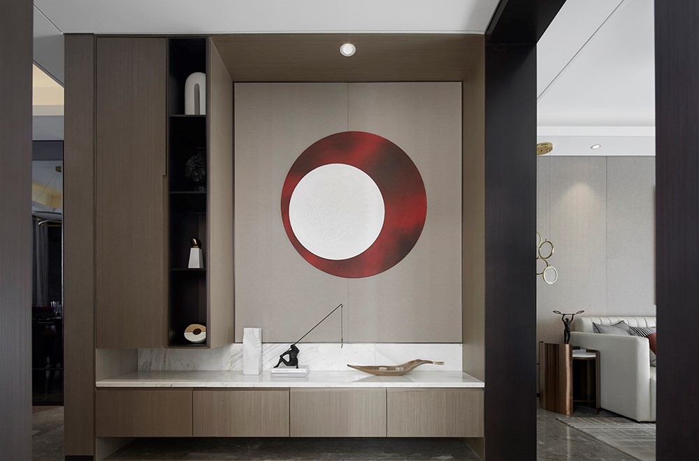 時尚輕奢風格室內家裝案例效果圖-玄關 時尚輕奢風格室內家裝案例效果圖-玄關