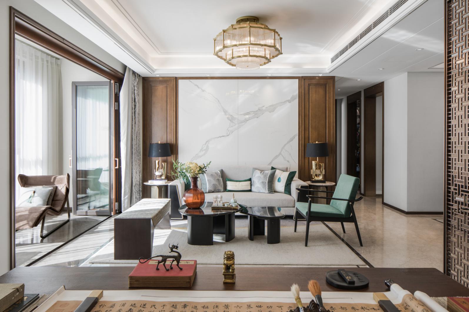 新中式風格室內設計家裝案例-客廳 新中式風格室內設計家裝案例-客廳