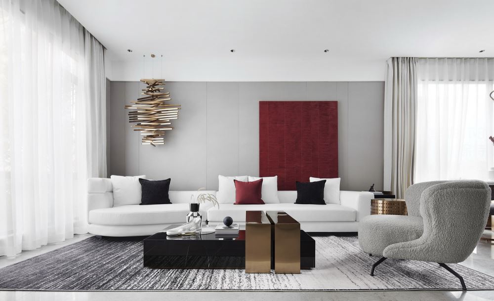 江門市帕佳圖尚品輕奢風格三居室裝修案例