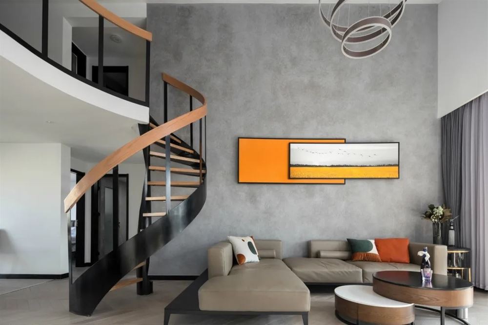 清遠(yuǎn)市城市花園現(xiàn)代簡約風(fēng)格復(fù)式裝修案例