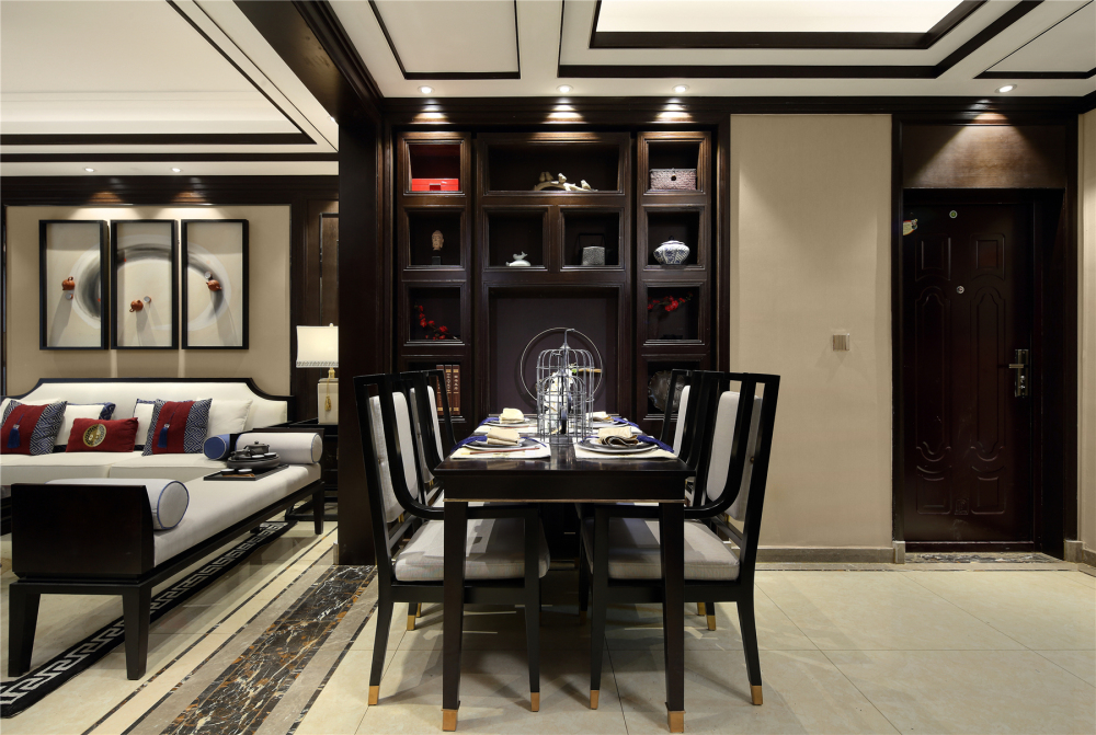 新古典風格室內家裝案例效果圖-餐廳 新古典風格室內家裝案例效果圖-餐廳