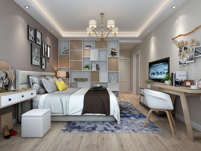 佛山市峰睿公館現代簡約風格二居室裝修案例