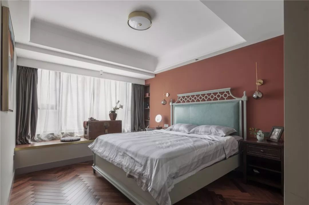 美式復古風格家裝設計室內裝修效果圖-臥室 美式復古風格家裝設計室內裝修效果圖-臥室