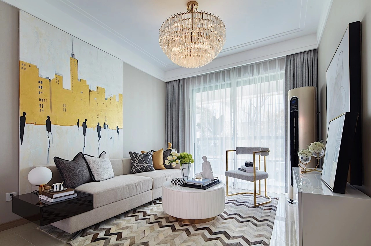 榮和千千樹三居123平米現代前衛風格室內裝修案例-客廳 榮和千千樹三居123平米現代前衛風格室內裝修案例-客廳