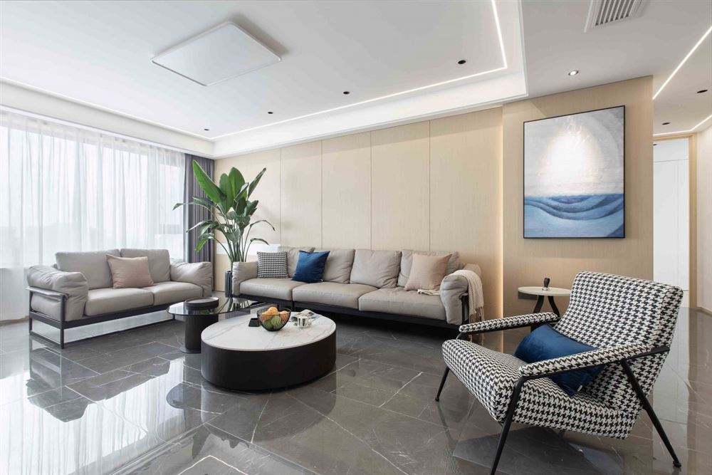 江門市碧華園現代簡約風格四居室裝修案例