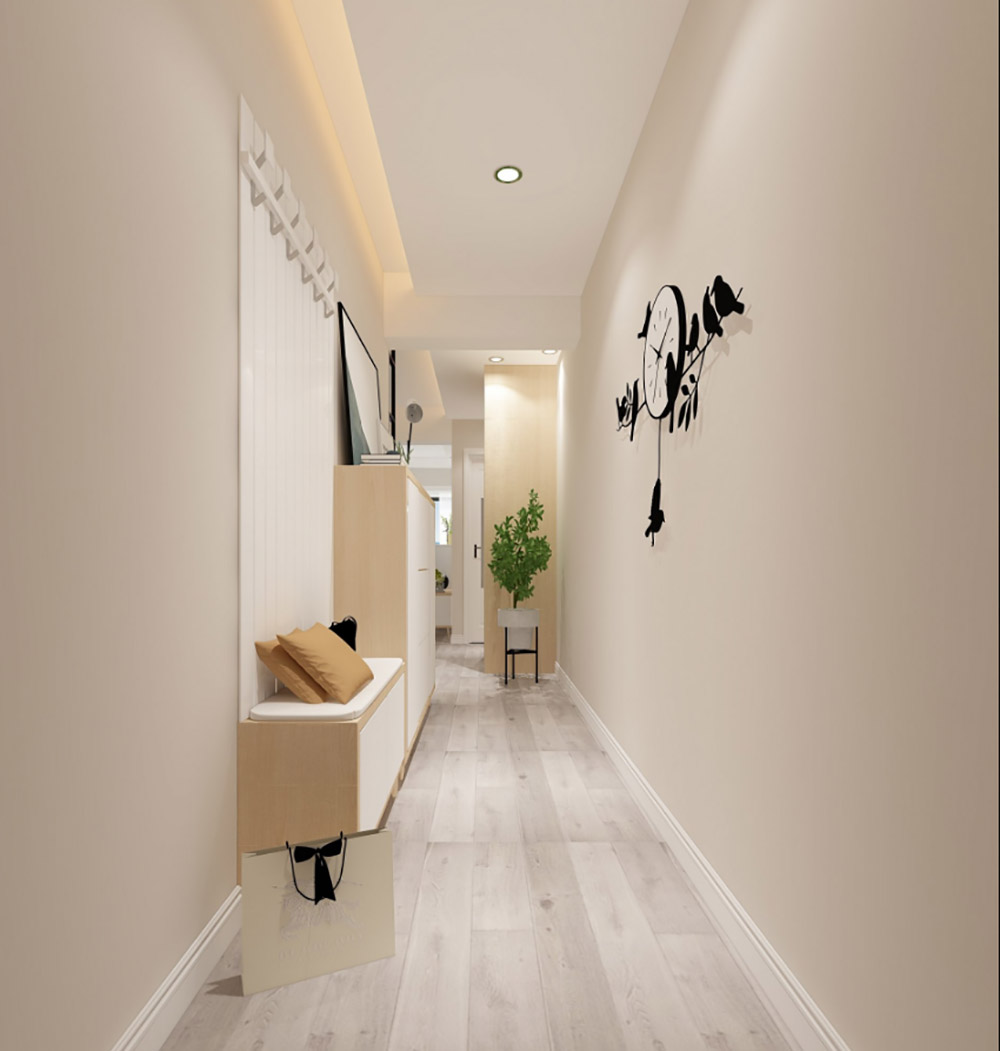 龍都春天三居100平米-北歐風格裝修案例-走廊 龍都春天三居100平米-北歐風格裝修案例-走廊