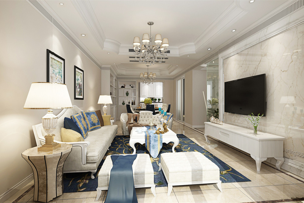 惠州市盛世泉說現代簡約風格三居室裝修案例