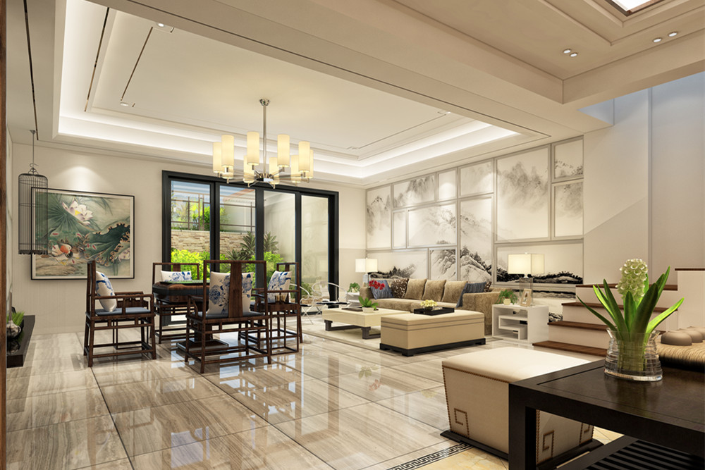 惠州市碧桂園南昆大觀新中式風格別墅裝修案例