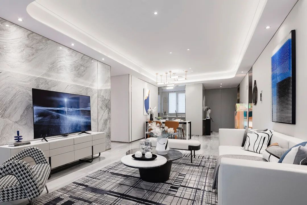 廣州市保利心語花園現代簡約風格三居室裝修案例