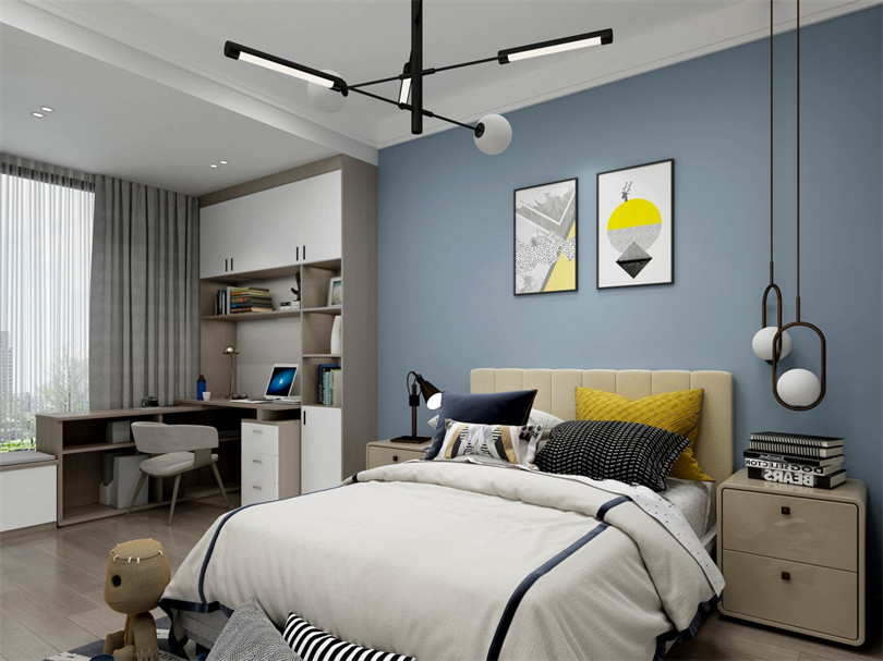 廣州市合景臻頤府輕奢風格四居室裝修案例