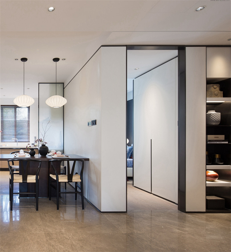 廣州市南沙奧園新中式風格四居室裝修案例