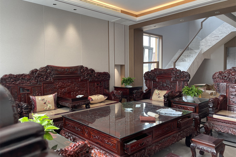 日照201-300平米新中式風(fēng)格海棠濕地裝修設(shè)計(jì)案例