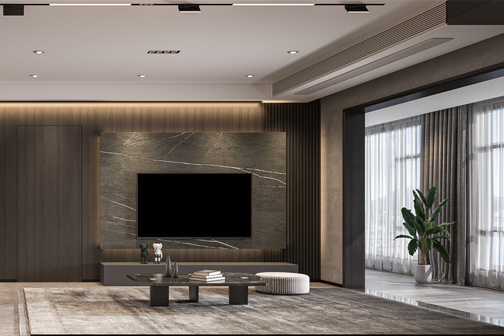 連云港市碧桂園·鳳凰源著現代簡約風格三居室裝修案例