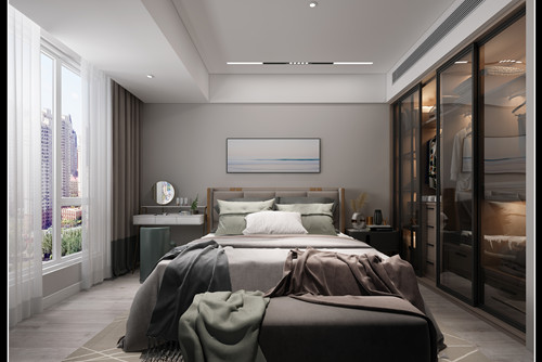 玉林市皇冠假日現代簡約風格三居室裝修案例