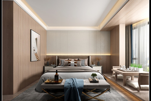 玉林市皇冠假日現代簡約風格三居室裝修案例