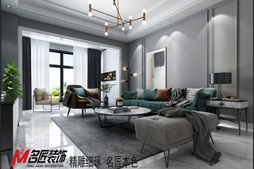 梧州市東興花園現(xiàn)代簡約風(fēng)格三居室裝修案例