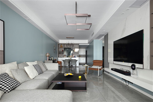 德陽市34號小區現代簡約風格三居室裝修案例