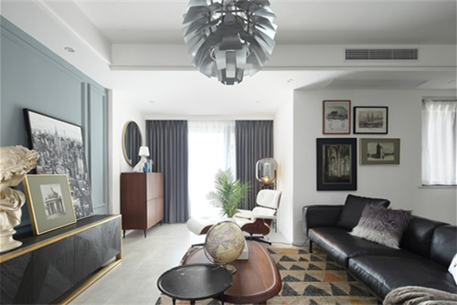 德陽市濱河東路二段221號院現代簡約風格三居室裝修案例