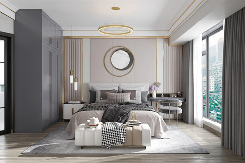 茂名市博雅新邨現代簡約風格三居室裝修案例