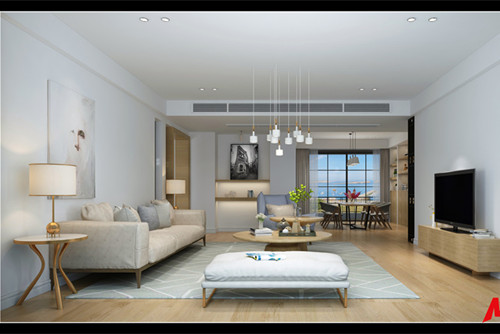 湛江市新澳城市花園現(xiàn)代簡約風格三居室裝修案例