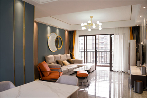湛江市萬洲花園輕奢風格三居室裝修案例