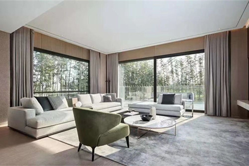 陽江市春天花園財富地標(尾盤)現代簡約風格三居室裝修案例