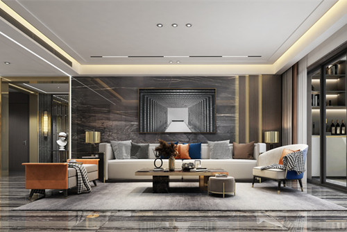 ?？?01-300平米輕奢風格海航豪庭室內裝修設計案例