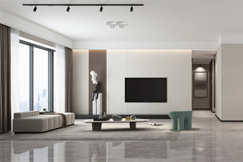 海口市南國威尼斯城別墅現代簡約風格三居室裝修案例
