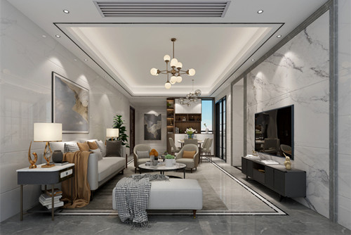 惠州市碧桂園南昆大觀現代簡約風格三居室裝修案例