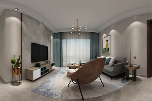 惠州市泰康華府現代簡約風格三居室裝修案例