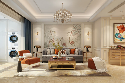 秦皇島101-200平米美式風格德賢公館室內設計效果圖